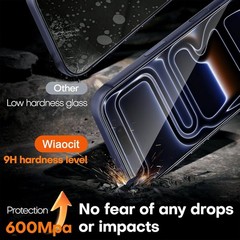 3-Pack Bubble-Free Tempered Glass Screen Protectors for iPhone 17 Pro Max