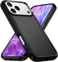 For iPhone 17 Pro Max Case Heavy Duty Rugged Shockproof Durable Cover-Black