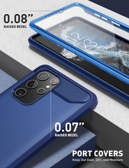 Case & Built-in Screen Protector for Samsung Galaxy S22 Ultra 5G 360 Degree Prot