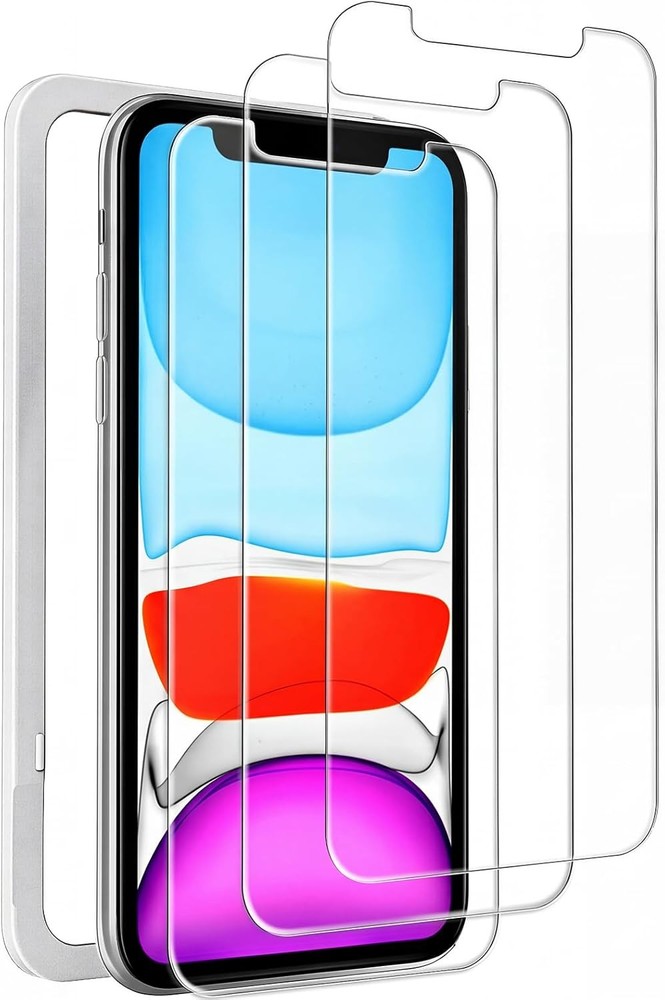3 Pack Tempered Glass Screen Protector for iPhone 11/XR 6.1 Inch HD Clear Anti-S
