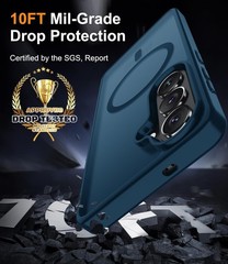 Magnetic Samsung Galaxy A57 5G Case with Screen Protector and Wrist Strap, Deep