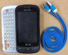 LG Rumor Reflex LN272 – Titan Gray ( Sprint ) Cellular Slider Phone – Bundled