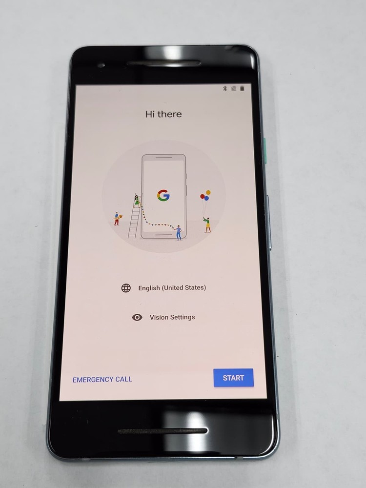 DEFECTIVE – Google Pixel 2 – 64 GB – Blue – Unlocked – G011C – 12295