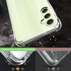 Clear Case for Samsung Galaxy A05 A05S with 2pcs Screen Protector Reinforced Cor