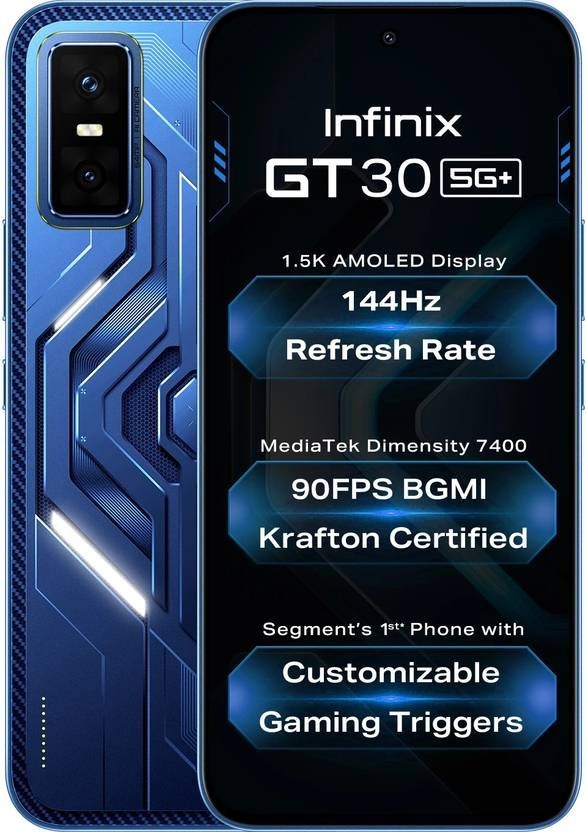 Infinix GT 30 5G+ (Blue 256GB 8GB RAM) Dimensity 7400 Processor Unlocked