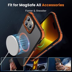 Strong Magnetic Case for iPhone 14 Pro Max 6.7-Inch, Shockproof Protective Cover