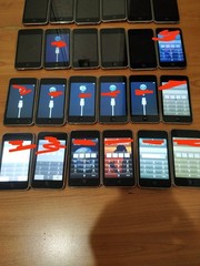 Lot of 24 Apple iPod Touch 2nd Generation 8GB (23pcs) and 64GB( 1pc) for parts