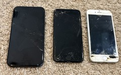 Lot of 3 Old iPhones BROKEN/UNTESTED FOR PARTS OR REPAIR