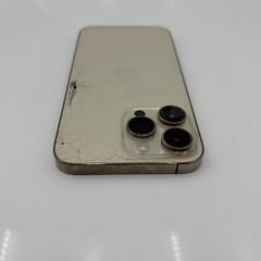 Apple iPhone 14 Pro Max 512GB Gold Unlocked Cracked Back Bad LCD For Parts Read