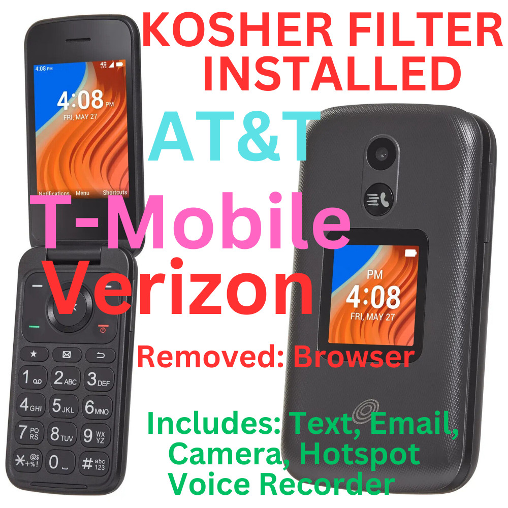 NEW UNLOCKED TCL FLIP 2 CDMA GSM LTE VARIOUS KOSHER FILTER. ATT TMOBILE VERIZON