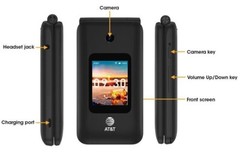 Flip Phone AT&T CINGULAR FLIP 4 AT&T 4G LTE SMARTFLIP PHONE Model: U102AA