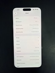 Apple iPhone 15 Pro Max 256GB Wi-Fi ONLY Fair Condition *For Parts / Repair*