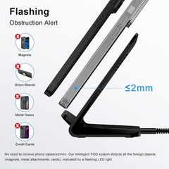 Wireless Fast Charger Stand for Samsung Galaxy S25 Ultra, S25 Edge