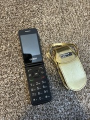 Alcatel MyFlip A405DL – Gray ( TracFone ) 4G VoLTE Flip Phone – For Parts