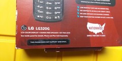 New Net 10 Unlimited LG320G Prepaid Cell Phone TracFone Bar Track Phone Black