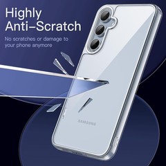Case for Samsung Galaxy A55 5G, Non-Yellowing Shockproof Bumper Phone Cover, Cle