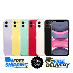 Apple iPhone 11 64GB/128GB Unlocked – Black, Red, Green – Fair Condition