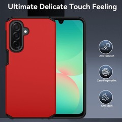 Shockproof Silicone Armor Case for Samsung Galaxy A17 5G w/ HD Screen Protector