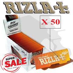 Rizla Cartine Liquorice Corte Arancione Regular 1 X Confezione Da 50 Libretti