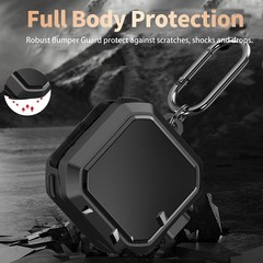 Shockproof Black Case Cover for Galaxy Buds 4 Pro/Buds4 with Secure Lock Clip