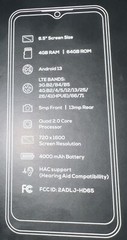 Vortex HD65 – Black (Unlocked) Smartphone