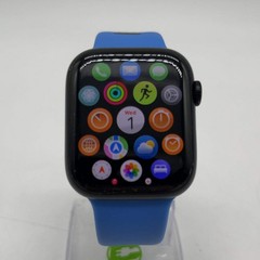 Unlocked Apple Watch Series 9 45MM Midnight Aluminum Blue Sport Band MRMF3LL/A