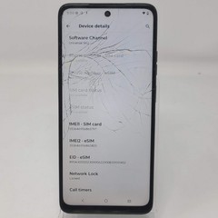 Broken Motorola Moto G (2025) XT2513-1 Black 128GB 4GB /Cracked Screen