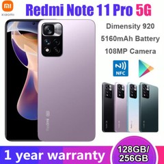 Xiaomi Redmi Note11 Pro 5G 128GB Android Global Unlocked Smartphone New Sealed