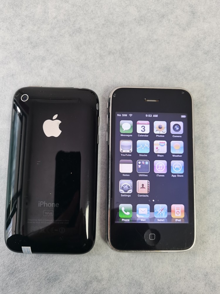 full working Unlocked Original Apple iPhone 3G – 8GB – Black A1241 (GSM) IOS3