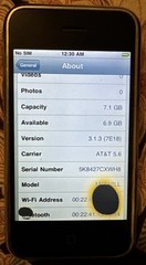 Apple iPhone 1st Gen 8 GB Silver (AT&T) A1203 Fast Ship Good Used Broken Pixels