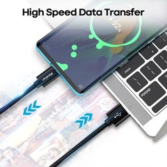 20ft USB-C Fast Charger Cable for iPhone 16, 15 & Samsung Galaxy Series