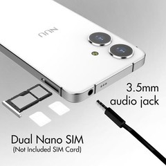 NUU N10 Basic Cell Phone for T-Mobile, Mint, Metro, Qlink, Tello and White