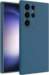 Samsung Galaxy S24 Ultra Case Dark Blue, Scratch Resistant Slim Thin Phone Cover