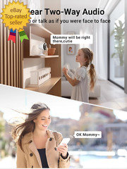 [5G & 2.4G] Indoor/Outdoor Security Camera for Home, Baby/Elder/Dog/Pet Camera w
