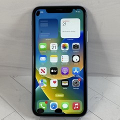 Damaged LCD Screen + Cracked Back Apple iPhone XR 128GB AT&T Blue A1984 #H59