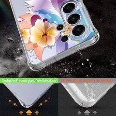 Samsung Galaxy S26 Ultra Case: Women Girls Flower Floral Flexible TPU Rubber Cov