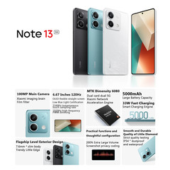 Xiaomi Redmi Note 13 5G 128/256GB Dual SIM OctaCore 108MP 5000mAh 33W Charge