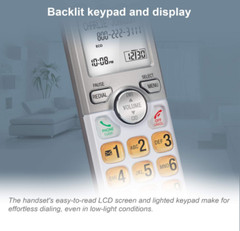 AT&T 2 Handset Cordless Home Phone System Caller ID Call Waiting Speakerphone