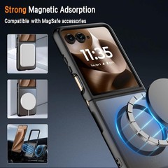 Magnetic for Motorola Razr+ Plus 2025/2024 Case, Shockproof Thin Protective Cove
