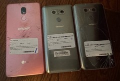 All Work Lot of 3 LG Stylo 5 G6 Gray Smartphone BAD LCD Crack Broken READ