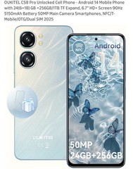 OUKITEL C58 Pro 24+256GB 6.7&Prime; HD+ Display 50MP Camera 5150mAh Android 14 Phone