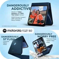 MOTOROLA Razr 60 (PANTONE Gibraltar Sea, 256 GB) (8 GB RAM)-GLOBAL VERSION