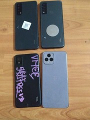 Lot of 4 Mixed model T-Mobile TCL Smartphone For part