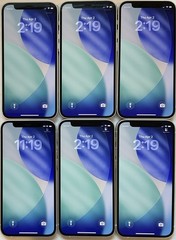 LOT OF SIX TESTED USED WHITE GSM UNLOCKED iPhone 12 MINI, 64GB A2176 MG6H3LL/A