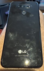LG K51 LM-K509UM 32GB Black (T-Mobile) Cracked Glass Fast Ship Fair Used