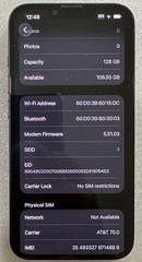 APPLE IPHONE 13 128GB MIDNIGHT UNLOCKED GOOD CONDITION 100% BATTERY HEALTH