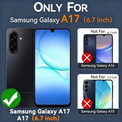 3-in-1 for Samsung Galaxy A17 5G Phone Case with Screen Protector and Stand
