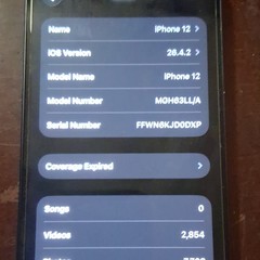 Apple iPhone 12 Black Wi-Fi Bluetooth NFC Built-In Front Camera MGH63LL/A