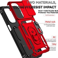 Phone Case for Samsung Galaxy A26 5G with HD Screen Protector & Kickstand
