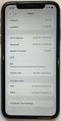 TESTED USED GSM UNLOCKED iPhone 11, 64GB A2111 MH8D3LL/A, iOS 26.2 (86% BATTERY)